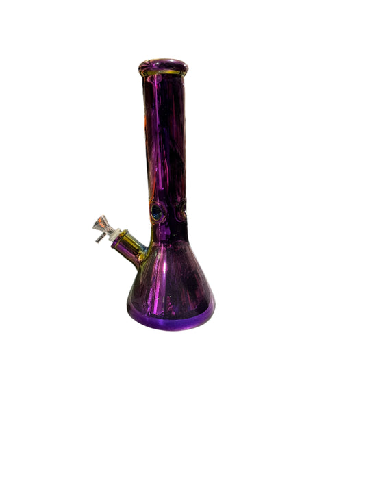 Beaker Bong - 13" 7mm Electroplated - Asst - SGBK29