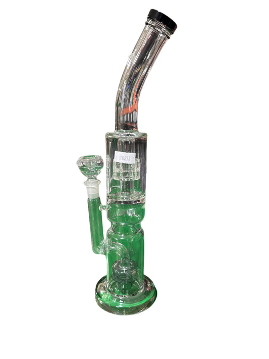 WP - 13" Double Perc Bent Neck - Clear*