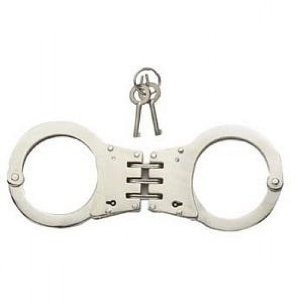 Hinged Handcuffs - Silver - LCH104SL