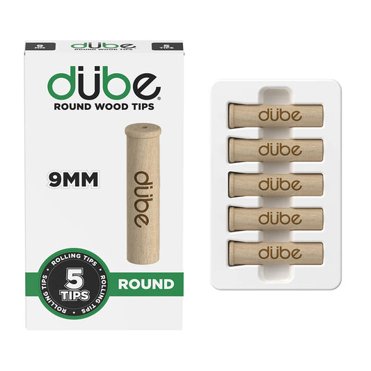 Dube 9mm Wood Tips - 5pk - 5ct - Assorted styles