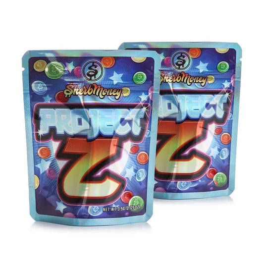 Mylar Bags - 3.5g - Designer Project Z - 100ct [ CC023-104 ]