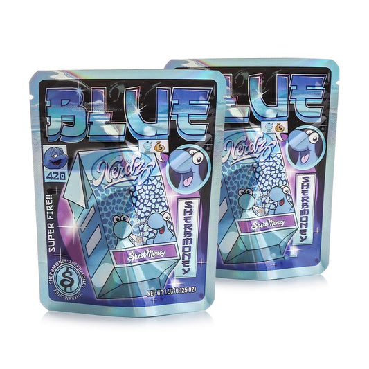 Mylar Bags - 3.5g - Designer Blue - 100ct [ CC023-105 ]