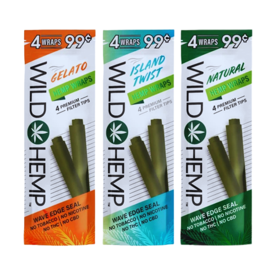 Wild Hemp Wraps $.99 - 4pk - 20ct