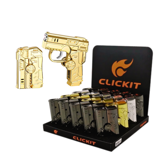 Clickit - Lighter - Fidget Gun Lighter - 20ct