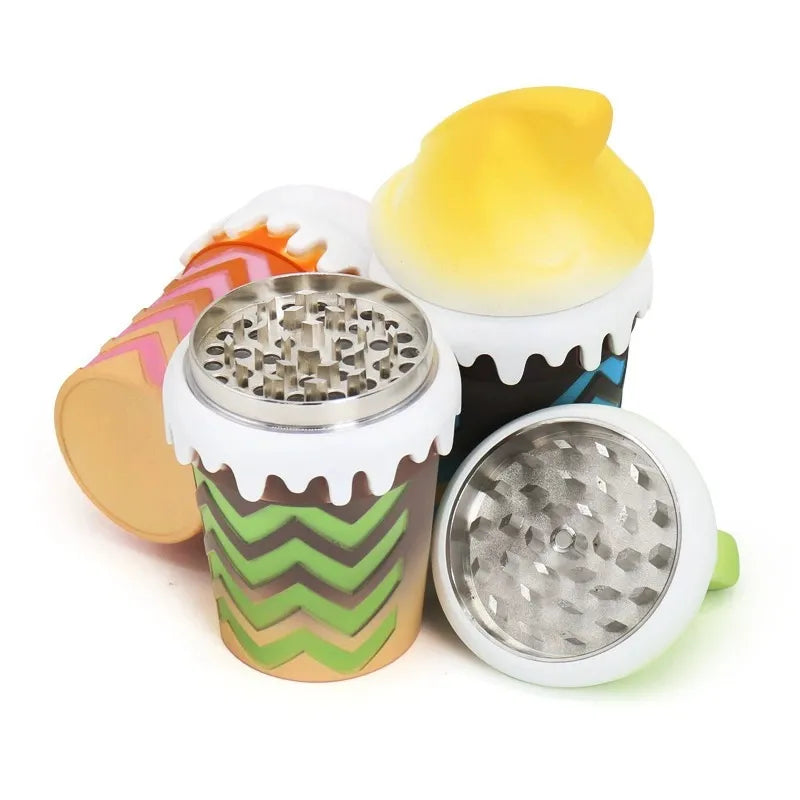 Grinders - 5pc 73mm Large Ice Cream Cone Design - 6ct [ #2 ]