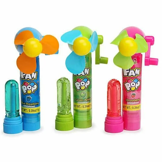 Fan Pop Lollipop Candy - 12ct
