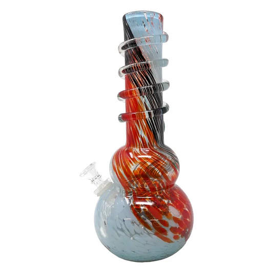 WP - 12" Soft Glass Double Bubble Color Slash