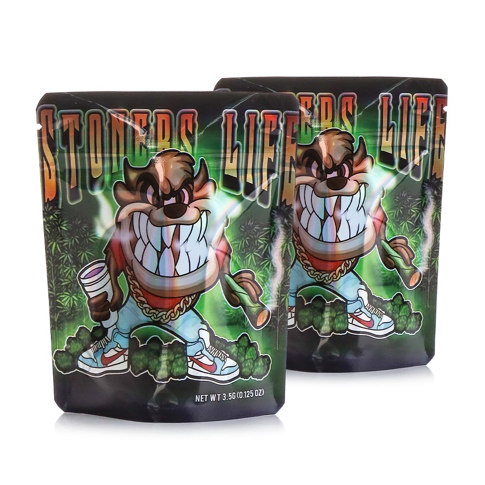 Mylar Bags - 3.5g - Designer Stoners Life - 100ct [ CC023-124 ]