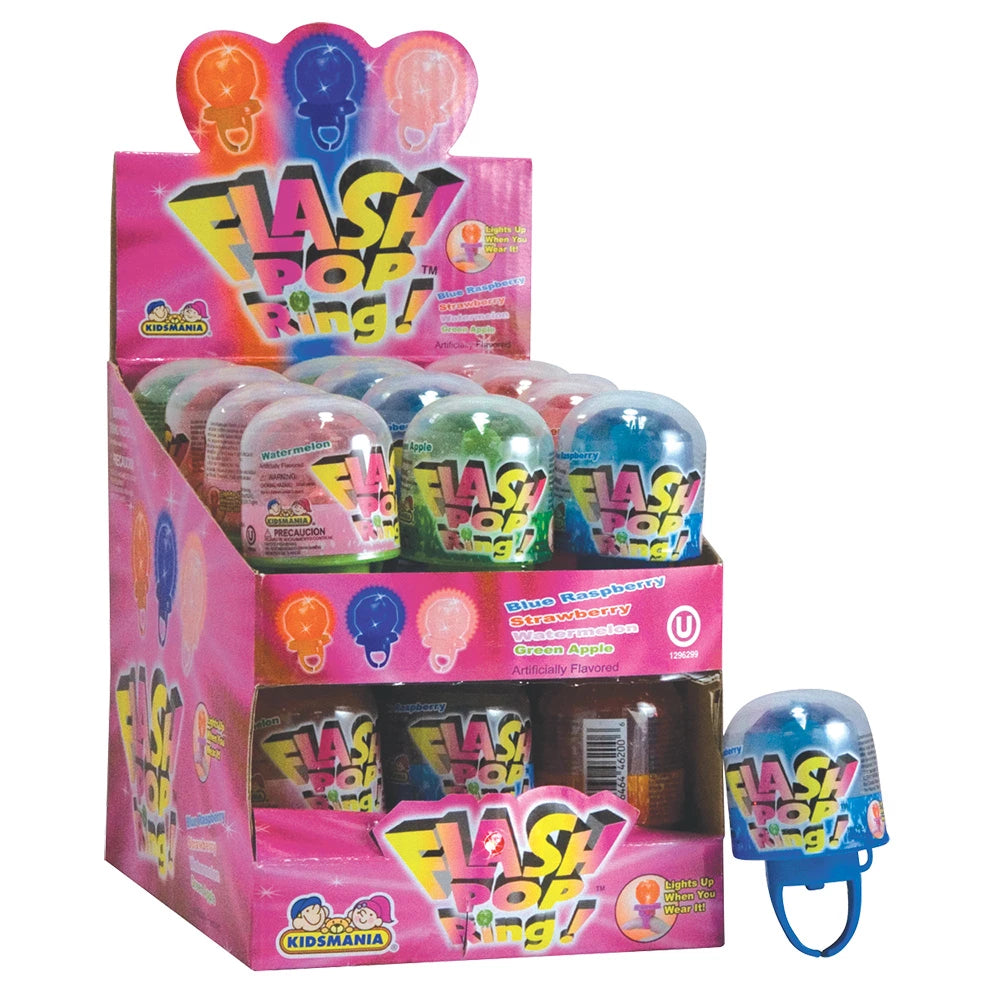 Flash Pop - Light Up Ring Candy - 24ct