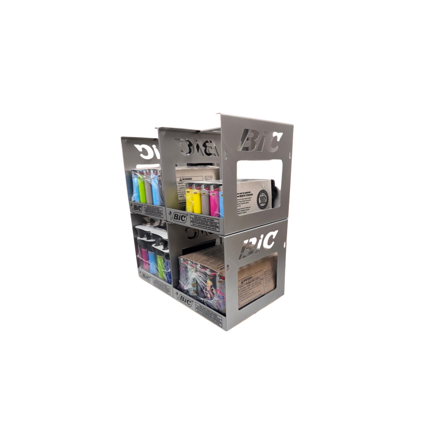 Bic Lighter Display - 4-Tier Metal CD