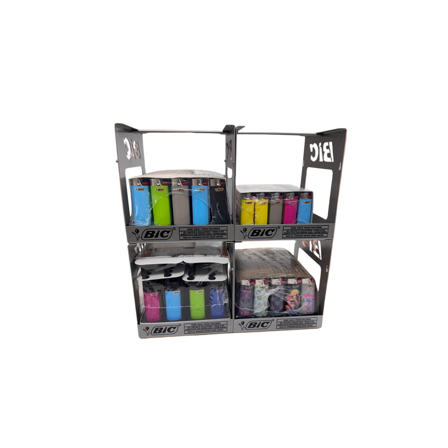 Bic Lighter Display - 4-Tier Metal CD
