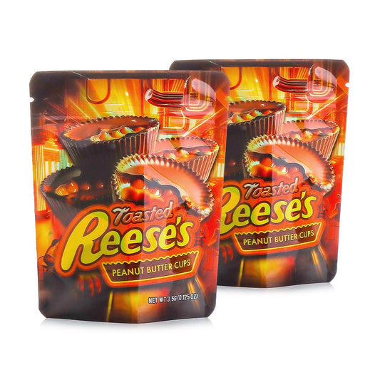 Mylar Bags - 3.5g - Designer Toasted Peanut Butter Cups - 100ct [ CC030-170 ]