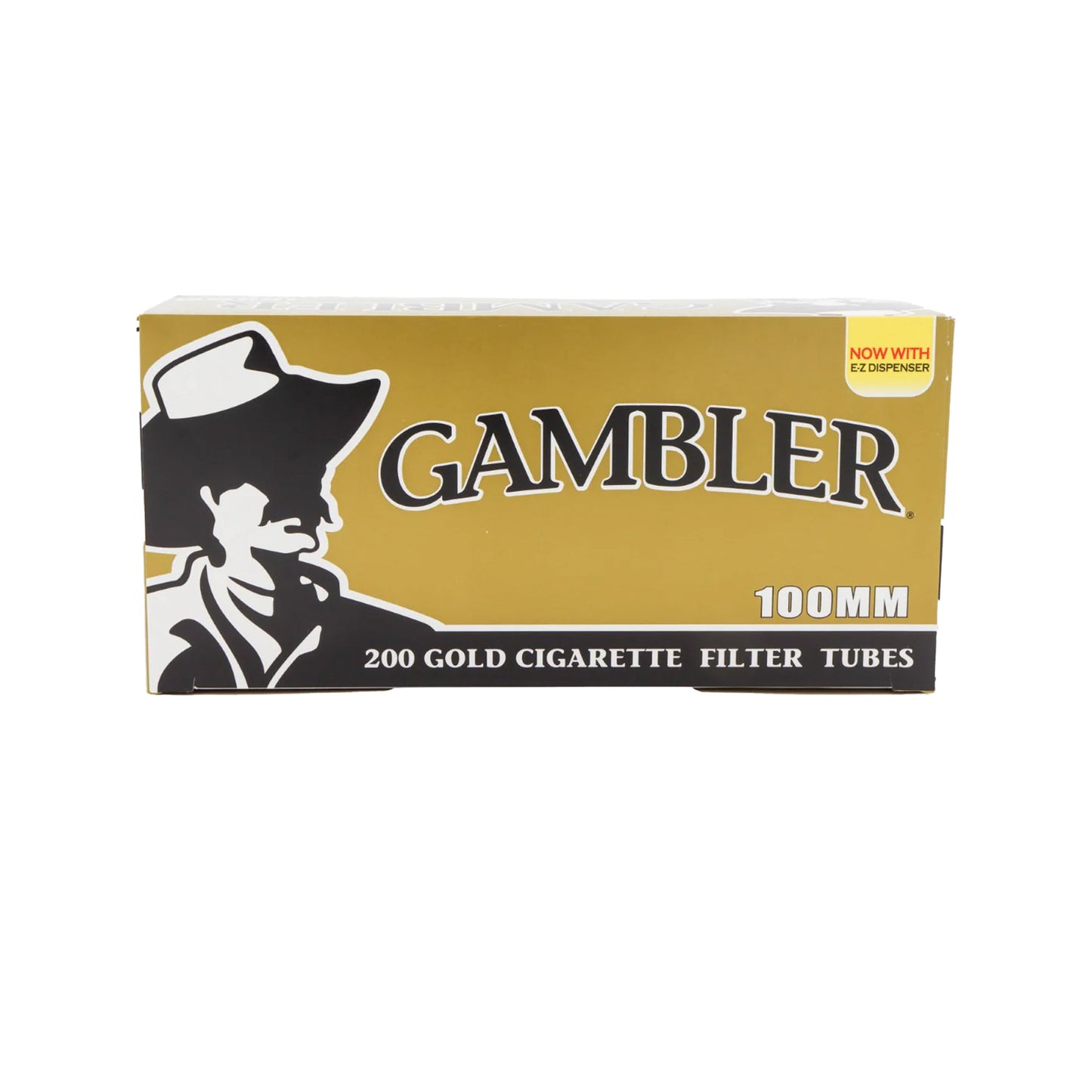 Gambler - Gold Filter Tubes - 100mm - 200pk - 5ct