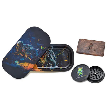 Space King - Rolling Tray Kit - 3D Holographic - Slim - Asst