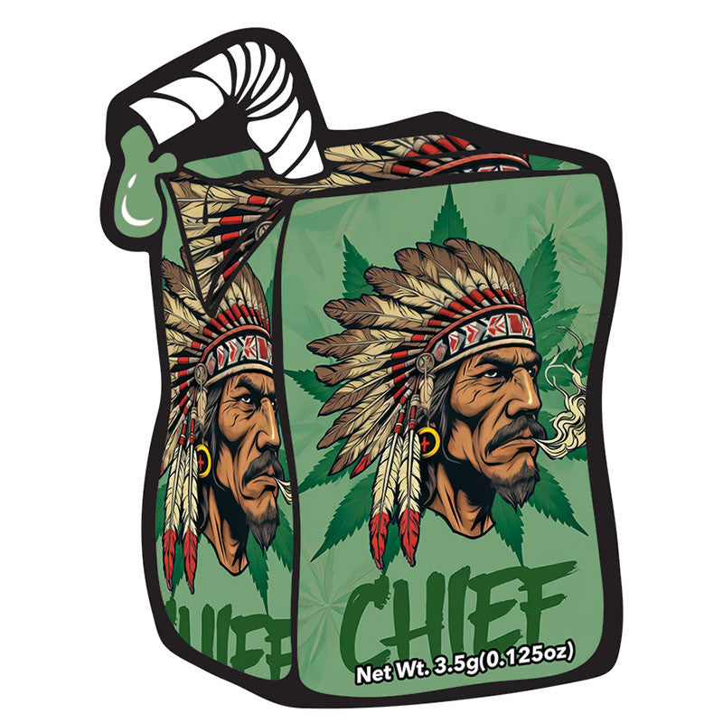 Mylar Bags - 50ct - 3.5g Die Cut Chief
