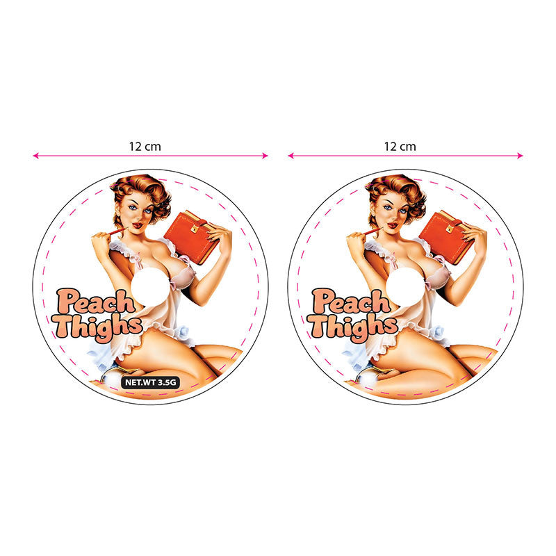 Mylar Bags - 50ct - 3.5g Die Cut Peach Thighs