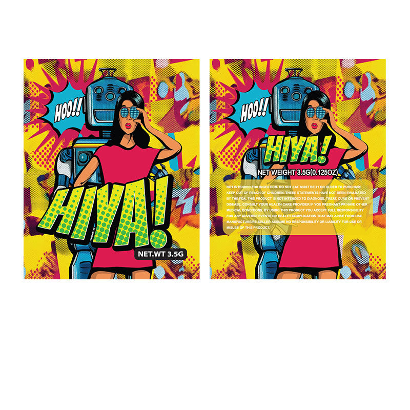 Mylar Bags - 100ct - 3.5g Designer Hiya