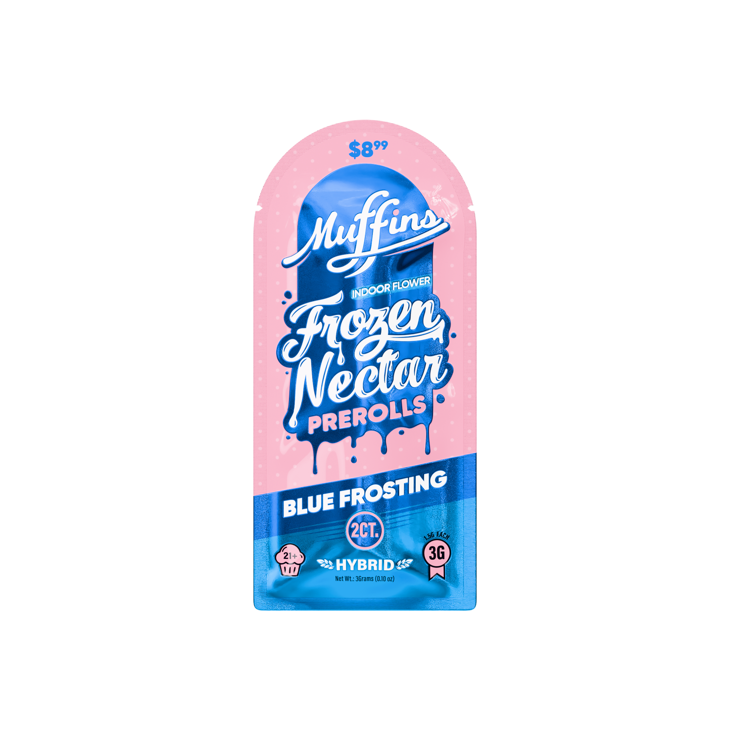 Muffins - 1.5g Frozen Nectar Prerolls ($8.99) - 2pk - 10ct