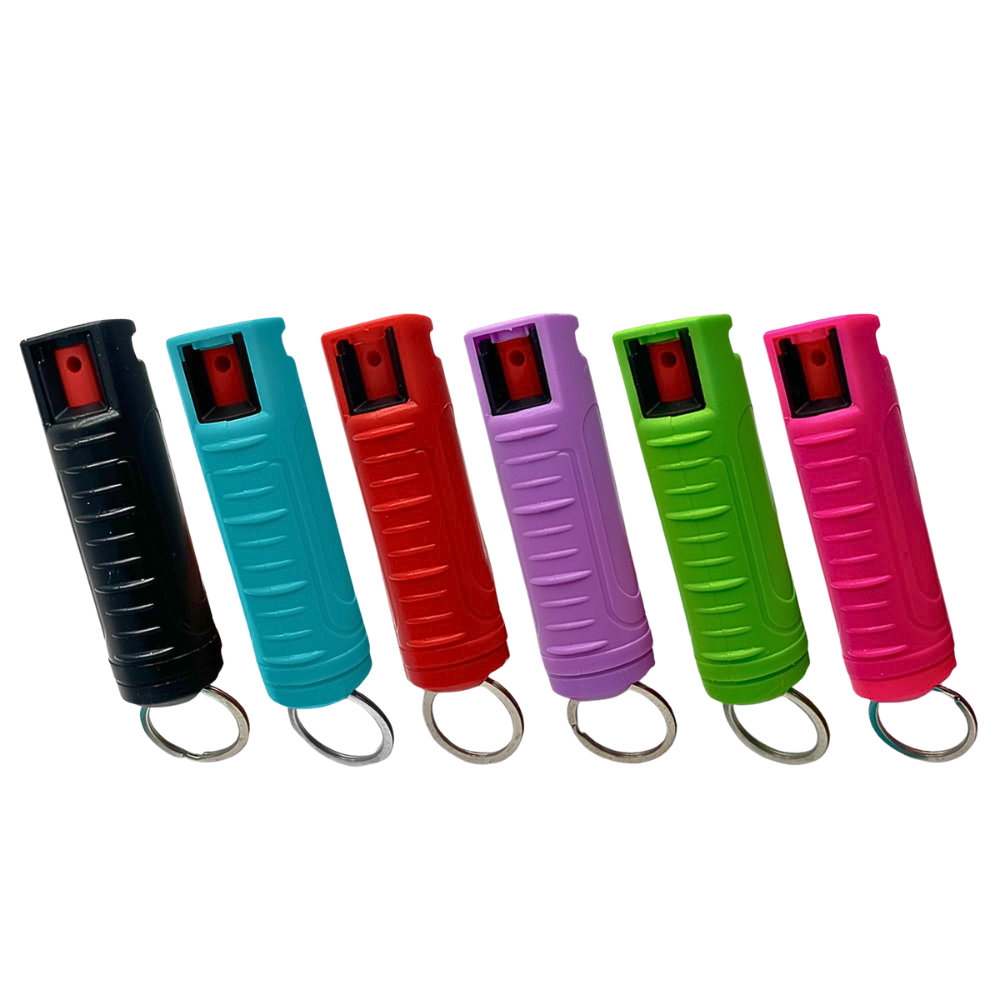 Pepper Spray w/ Hardshell Keychain - Assorted Color Options