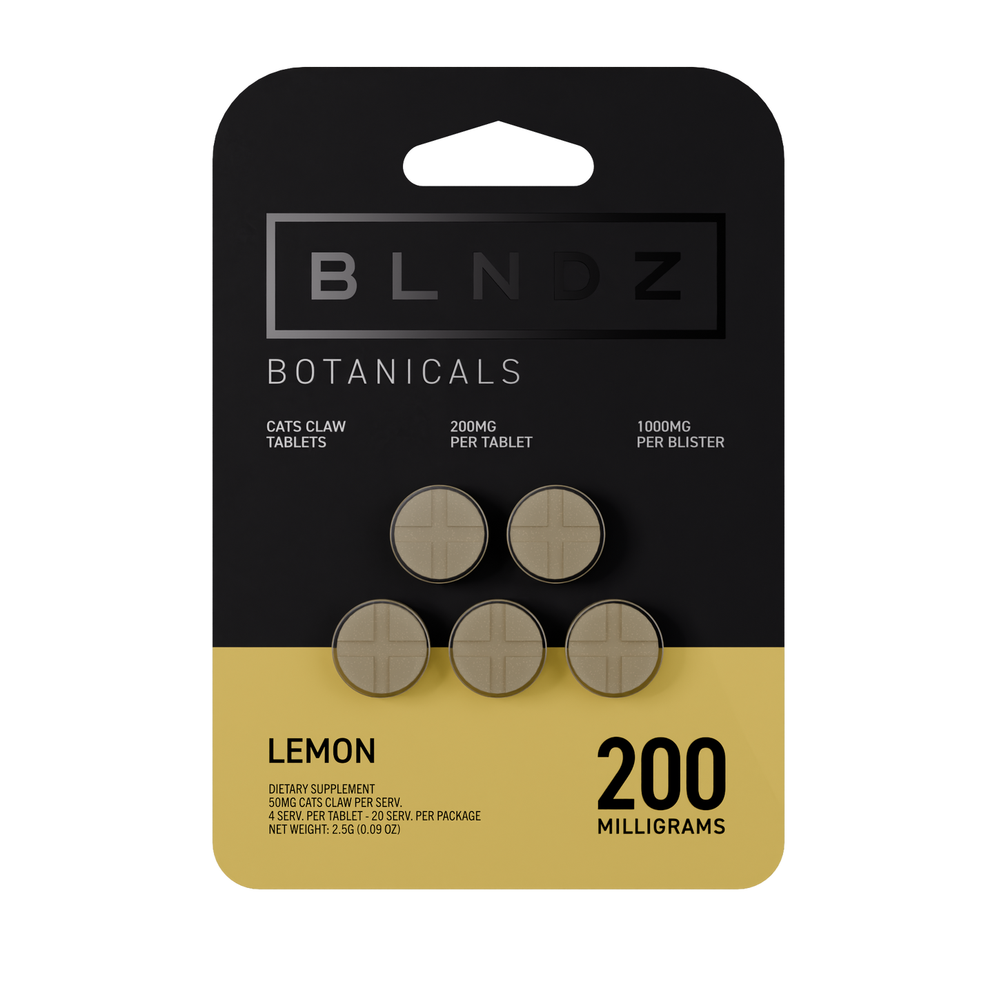 BLNDZ - 200mg Botanical Cat's Claw Extract Tabs - 5pk - 10ct