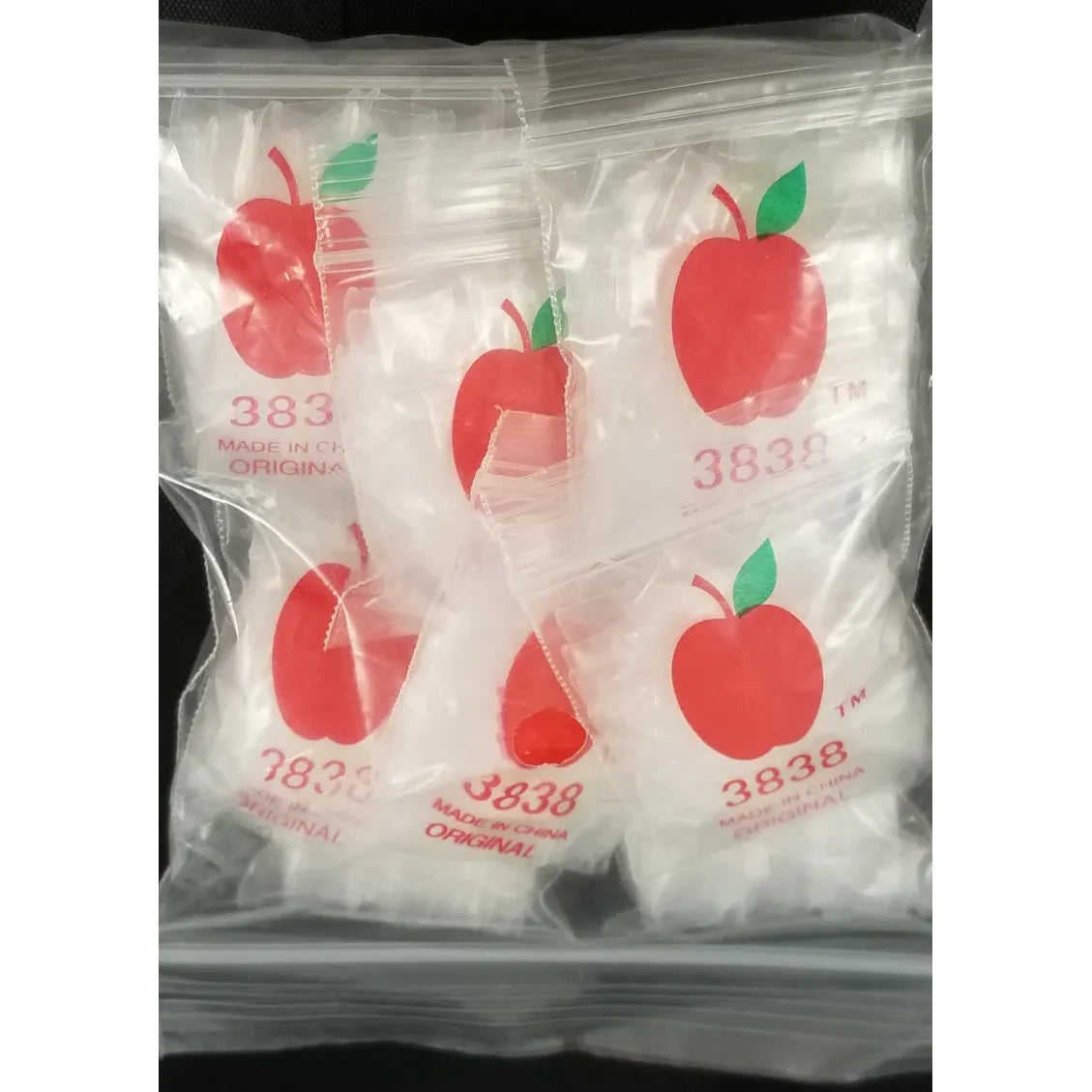 Apple Bags - 3/8" x 3/8" - 100pk - 10ct - Clear