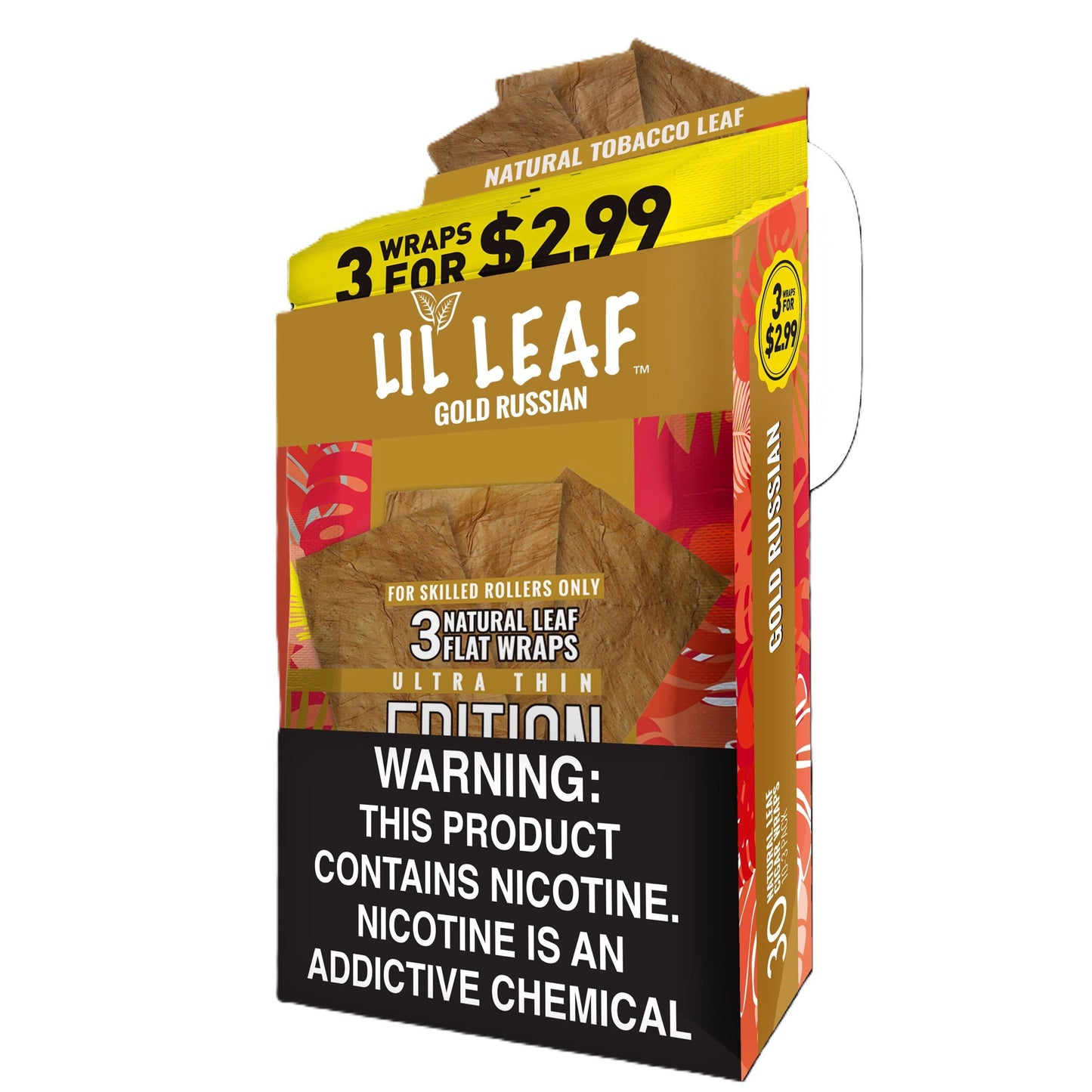 Lil Leaf Flavored Leaf Wraps (3/$2.99) Gold Edition - 3pk - 10ct