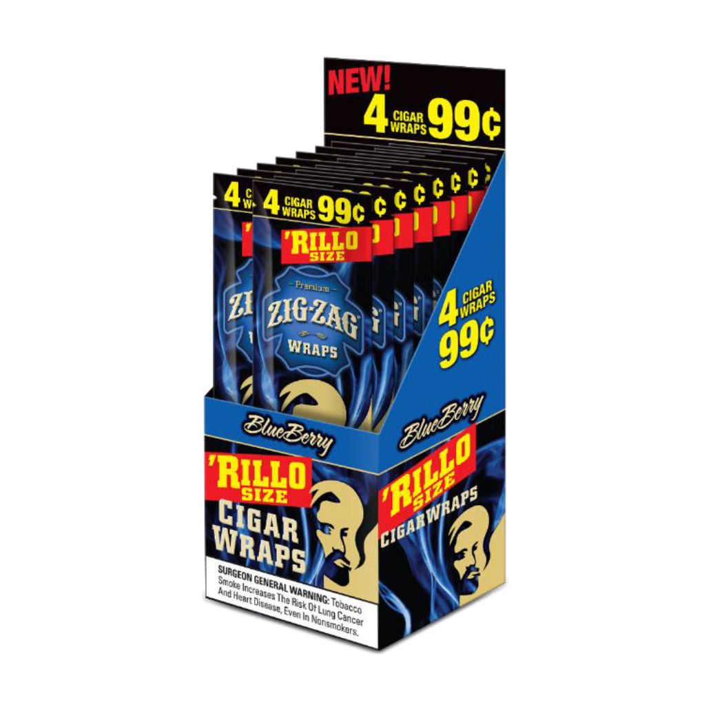 Zig Zag - Cigar Wraps - 4pk - 15ct [ 2691A ]