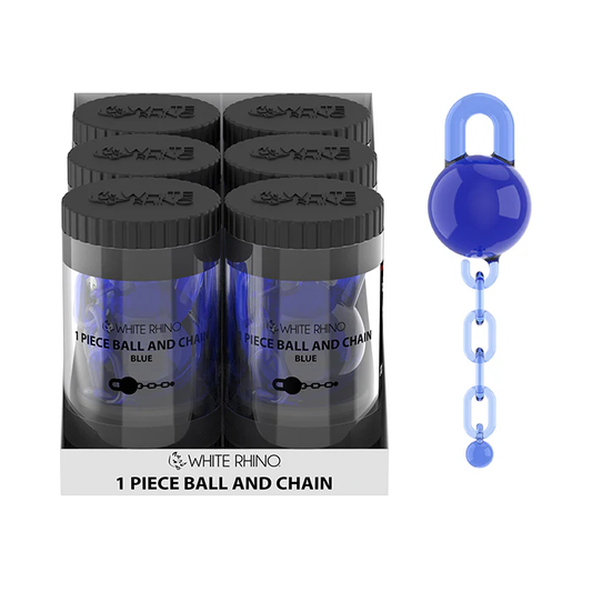 White Rhino - Terp Slurper - 6ct - 1-Piece Ball & Chain - Assorted Colors