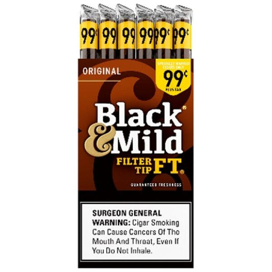 Black & Mild Cigars - Original FT ($.99) Singles - 30ct