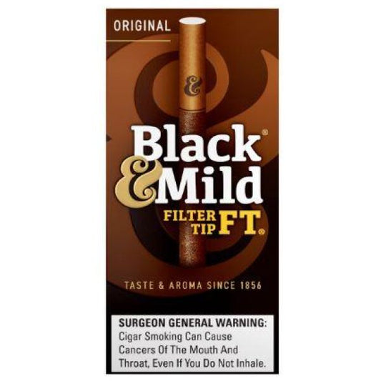 Black & Mild - Cigars - Regular w/ Filter Tip - 5pk - 10ct
