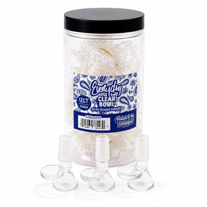Everyday - Clear Bowl w/ Round Handle - 12ct - Assorted Sizes