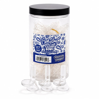 Everyday - Clear Bowl w/ Round Handle - 12ct - Assorted Sizes