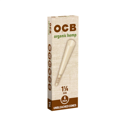 OCB - Cones - Organic Hemp - 1 1/4 - 6pk - 32ct