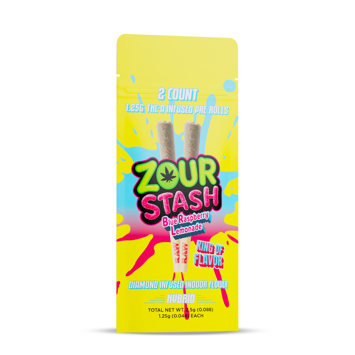 Zour Stash - 1.25g Pre-Roll THCA - 2pk - 10ct