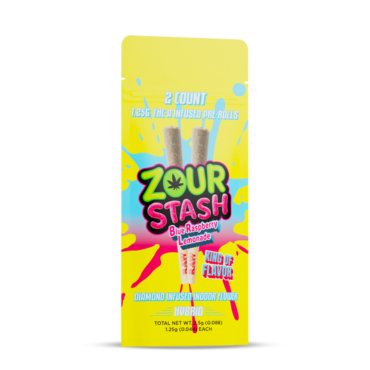Zour Stash - 1.25g Pre-Roll THCA - 2pk - 10ct