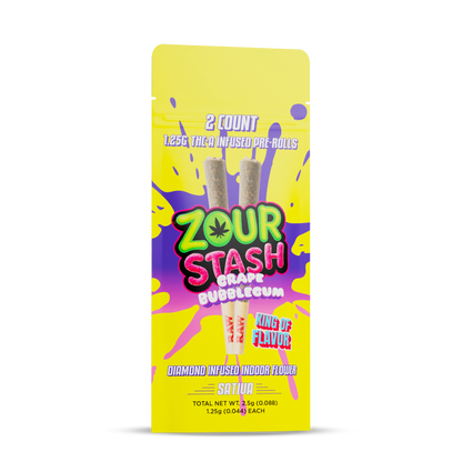 Zour Stash - 1.25g Pre-Roll THCA - 2pk - 10ct