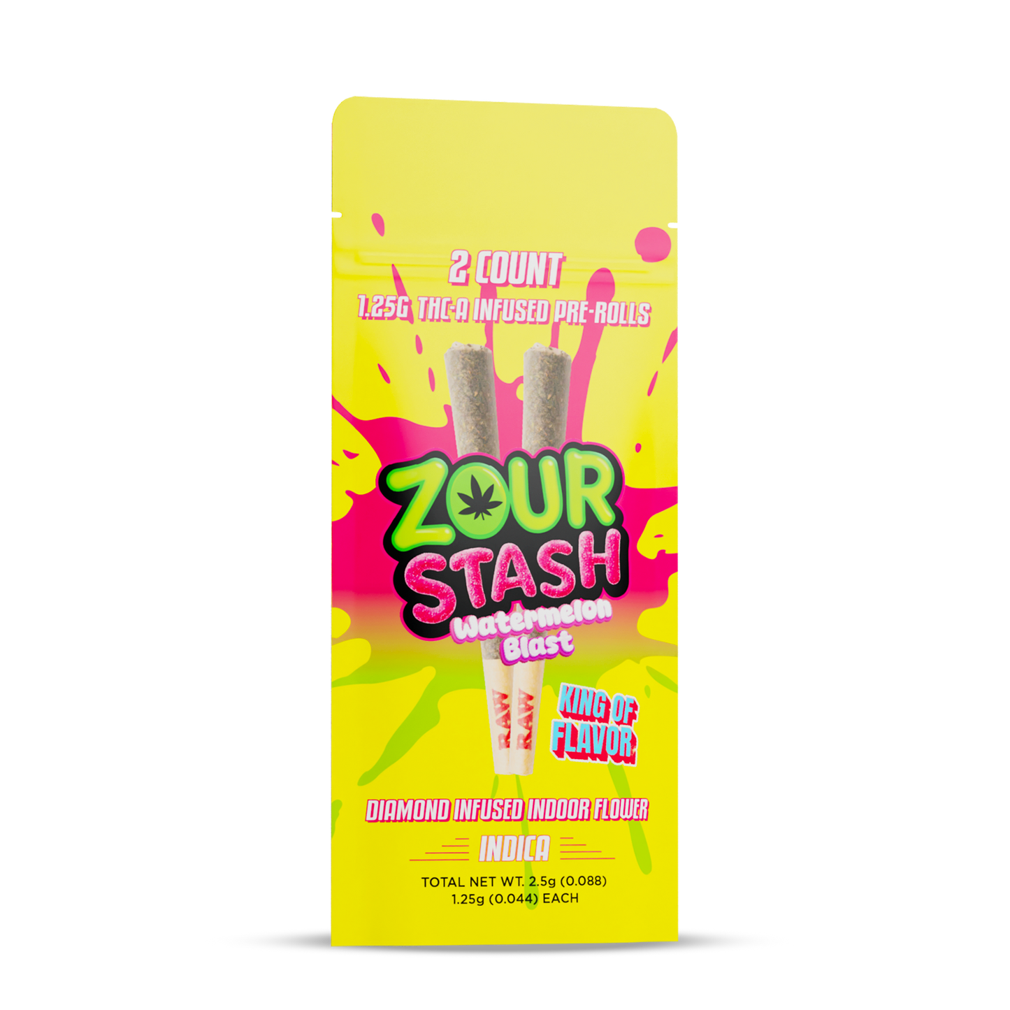 Zour Stash - 1.25g Pre-Roll THCA - 2pk - 10ct
