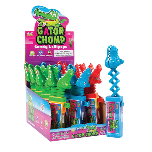 Gator Chomp Lollipop Candy - 12ct