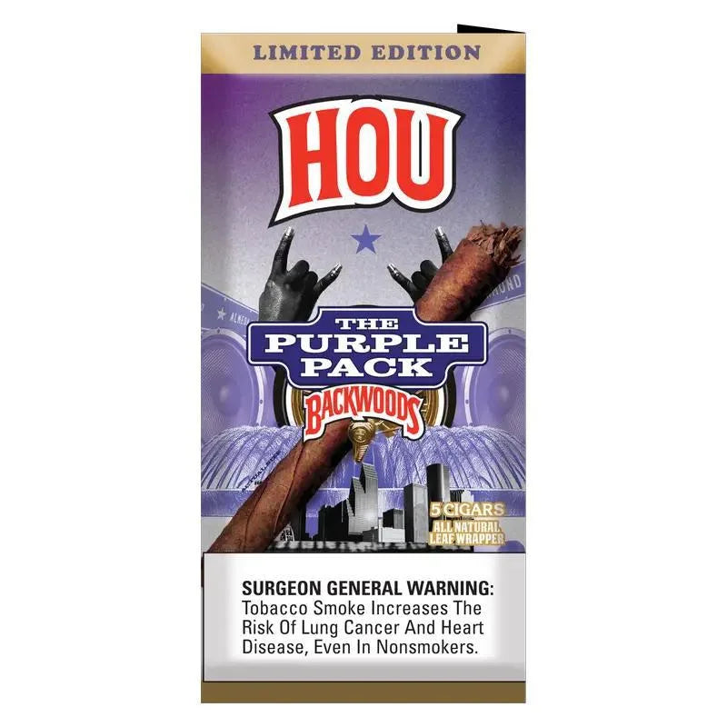 Backwoods Cigars - Limited Edition Houston the Purple Pack - 5pk - 8ct