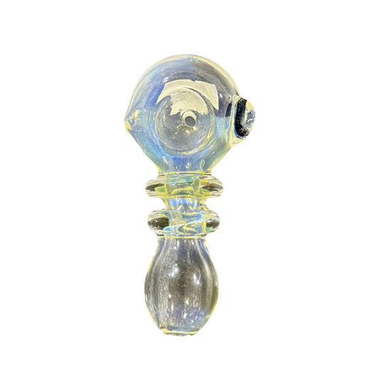 Iridescent Hand-Blown Glass Pipe