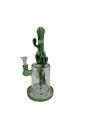 On Point Glass Cactus Top Scorpion Perc Water Pipe 10"