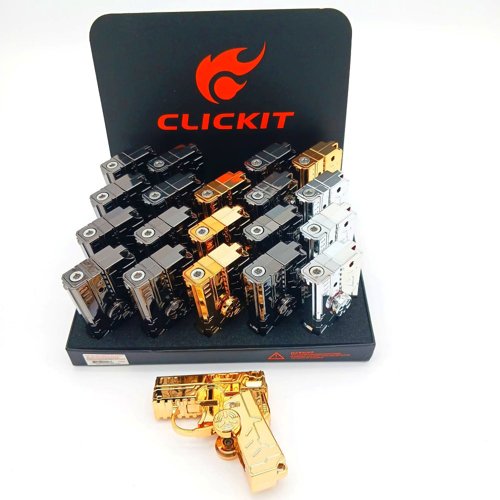 Clickit - Lighter - Fidget Gun Lighter - 20ct