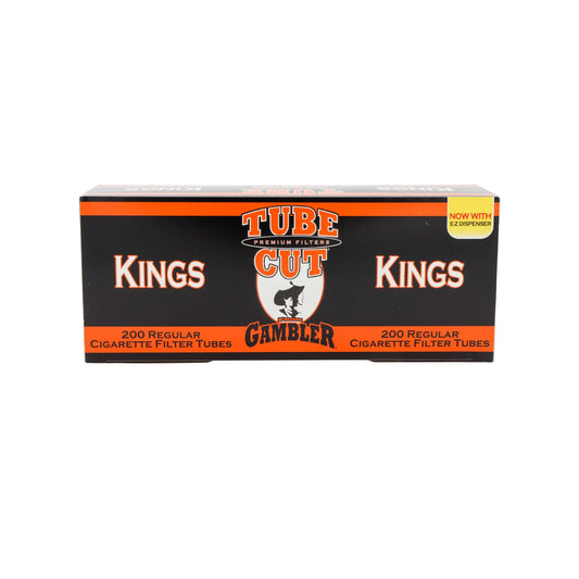 Gambler - Regular Filter Tubes - Tube Cut - Kings - 200pk - 5ct