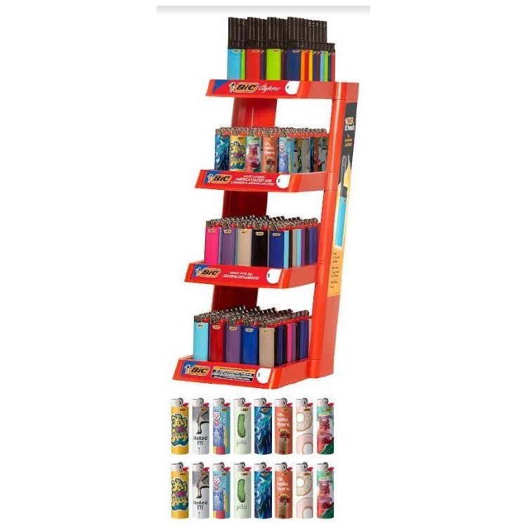 Bic - Lighters - Display 4 Tier - Asst - 206ct [ 0800A ]