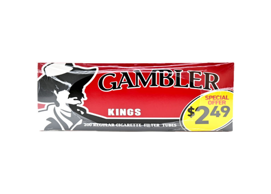 Gambler Cig Tubes - King Size - Regular ($2.49) - 200pk - 5ct
