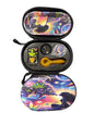 Smoking Set - Glass Pipe w/ Lighter - Oval Eva Bag