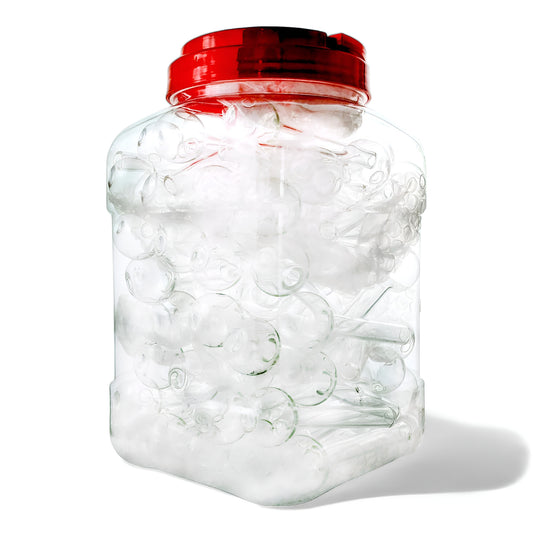 Oil Burner - 50ct - Clear 4" w/ Concave Bowl
