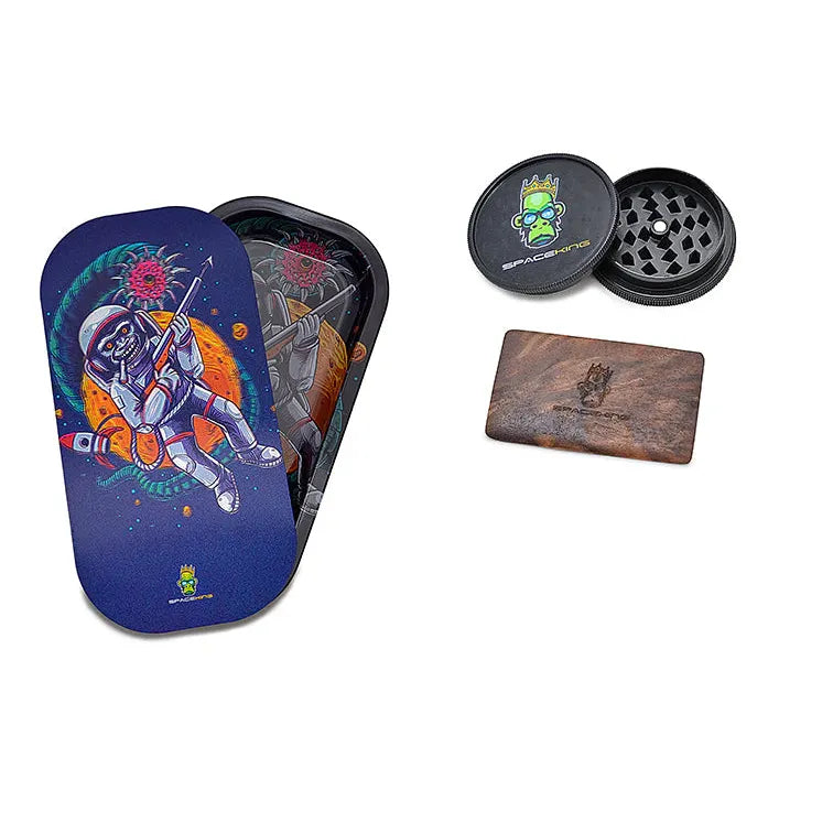 Space King - Rolling Tray Kit - 3D Holographic - Slim - Asst