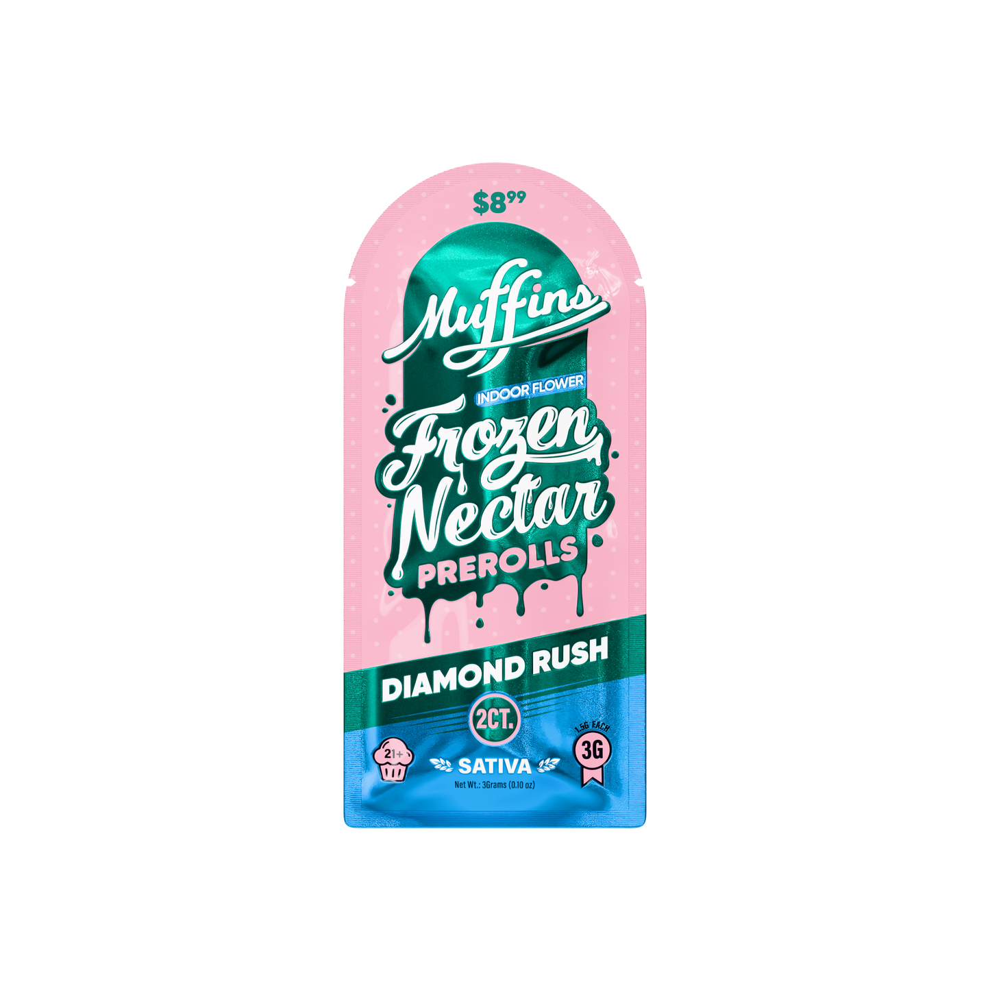 Muffins - 1.5g Frozen Nectar Prerolls ($8.99) - 2pk - 10ct