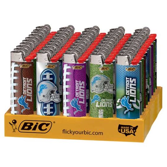 Bic – Lighters – Limited Detroit Lions – 50ct